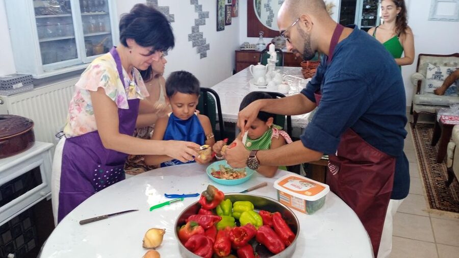 Thessaloniki:Greek Cooking Class and Meal at a Farm A - A warm welcome with coffee, tea, and local treats
