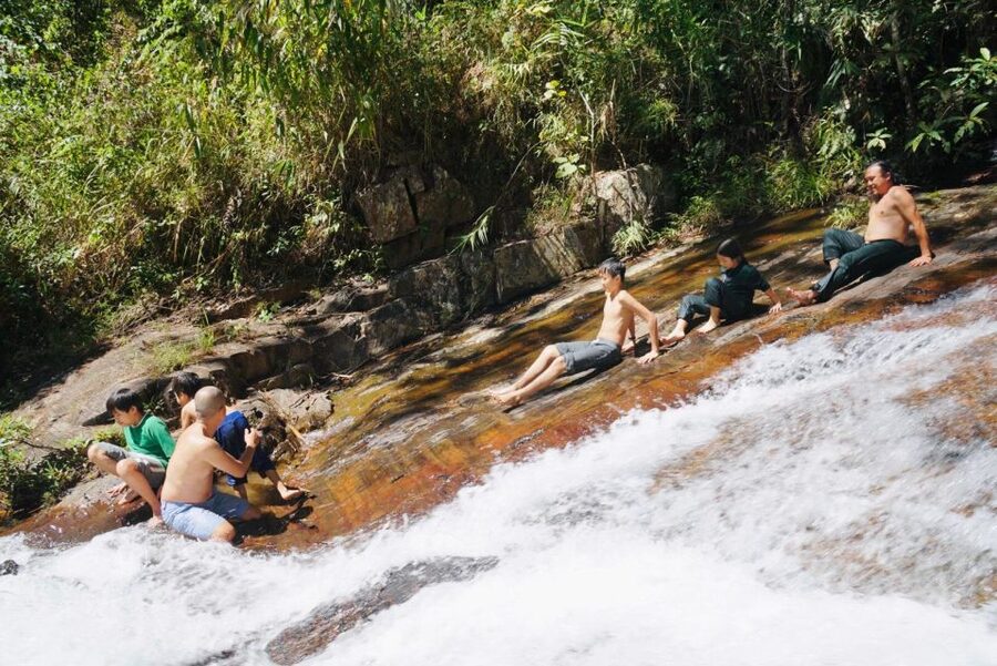 Trekking to Hidden Waterfall & Sturgeon Farm for dog-lovers - Returning to coffee country