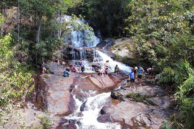 Trekking Tour to Hidden Waterfall & Sturgeon Farm for dog-lovers - Starting at Twin Beans Farm