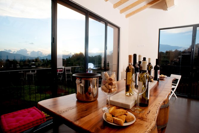 Wine and olive oil tasting & farm tour - The panoramic tasting room