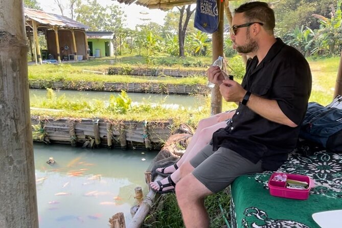 Yogyakarta Cycling Tour Around the Villages and Fish Farm - Sendang Sombomerti and the fish farm stop